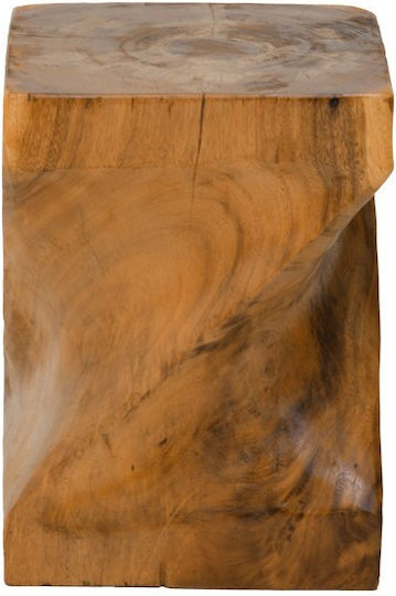 Stool For Living Room Twister Natural Shade 30x30x45cm