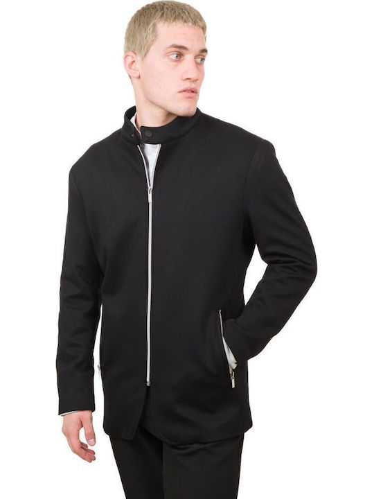 Langärmelig Overshirt Schwarz