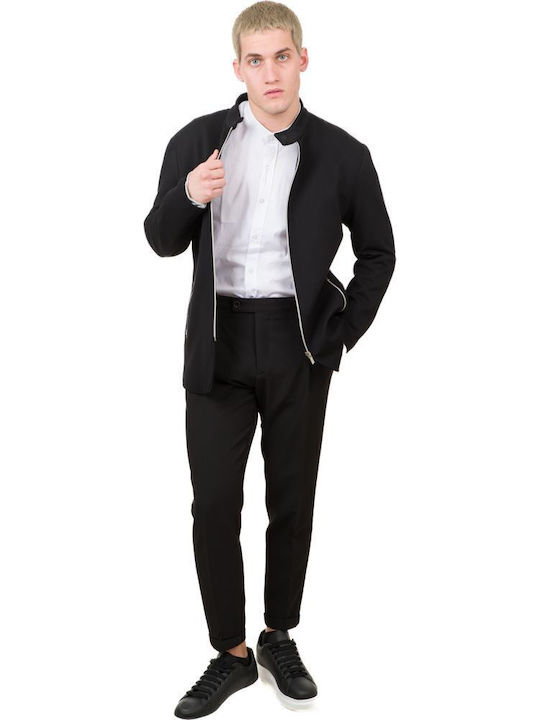Langärmelig Overshirt Schwarz