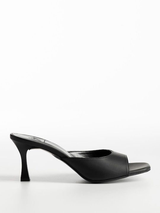Gin Mules Cu Toc Subțire Înalt Negru Culoare K26-046-GIN-113-NEGRU