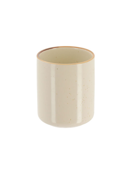 Getränkehalter Keramik Beige
