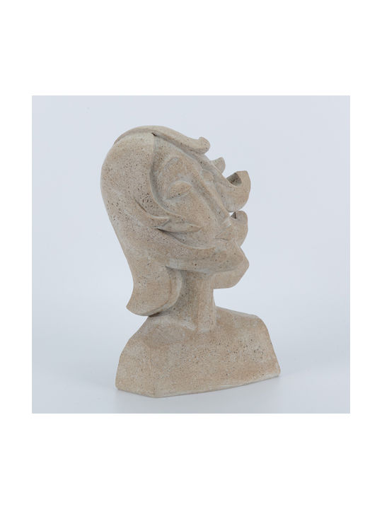Figure Woman Polyresin Brown 19x14x26.8cm