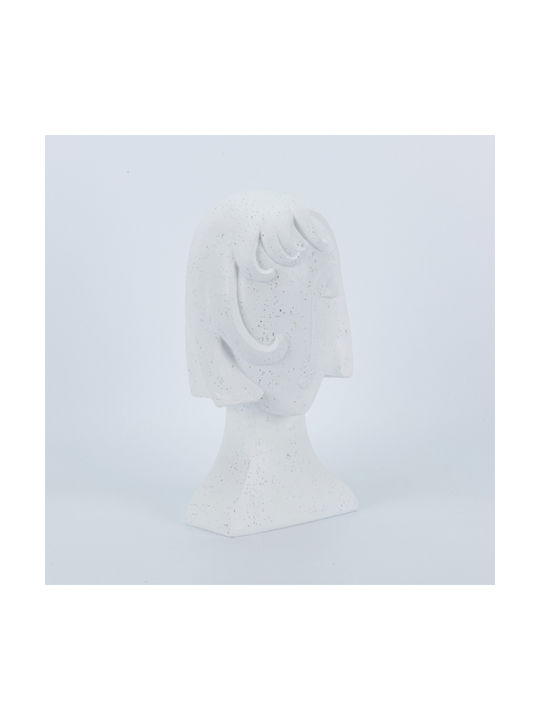 Φιγουρα Γυναικα Πολυρεζιν Λευκη14x12x26.3cm