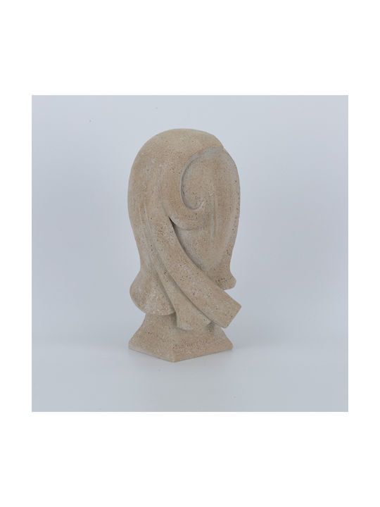 Φιγουρα Γυναικα Πολυρεζιν Μπεζ 14x12x26.8cm
