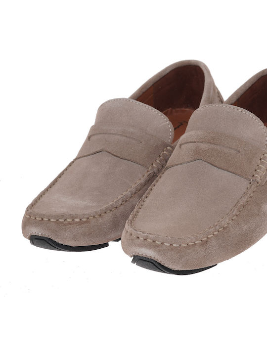 Suede Men's Loafers in Brown Colour
