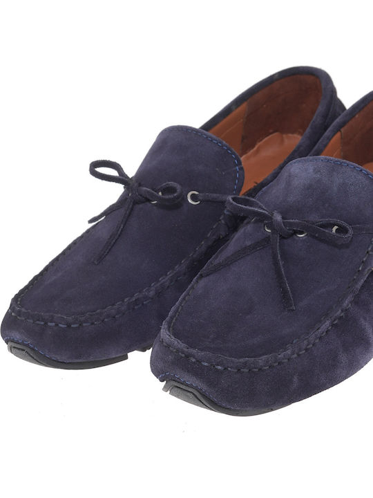Suede Ανδρικά Loafers σε Μπλε Χρώμα