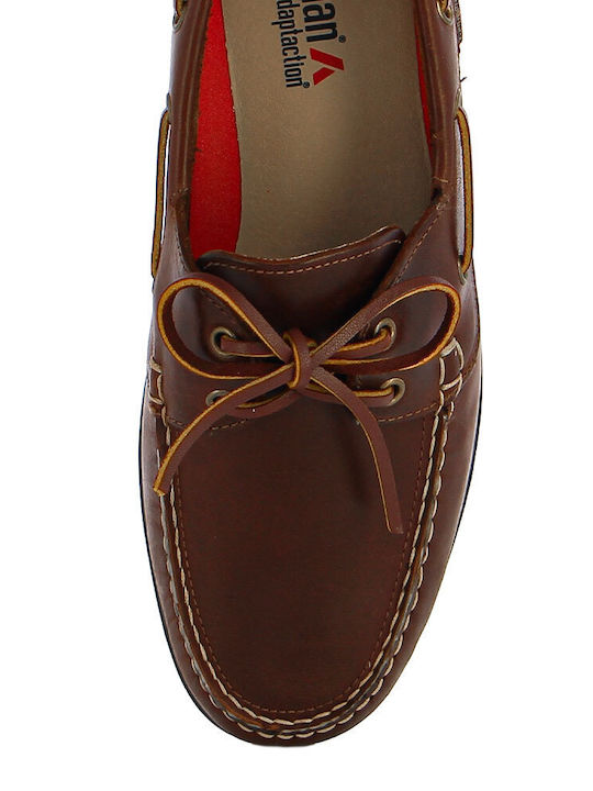 Leather Men's Moccasins in Brown Colour