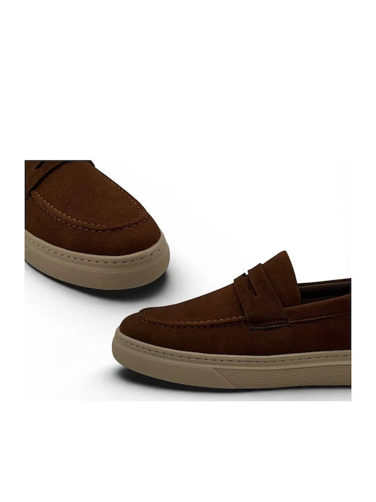 Ανδρικά Loafers σε Καφέ Χρώμα