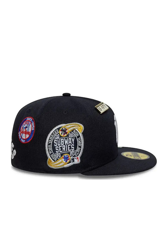 New York Yankees Mlb Men's Jockey with Flat Visor Navy Blue