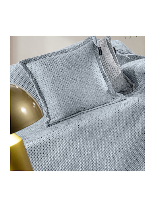 Guy Laroche Cooling Three-Seater Sofa Velvet Throw 170x300cm Denim