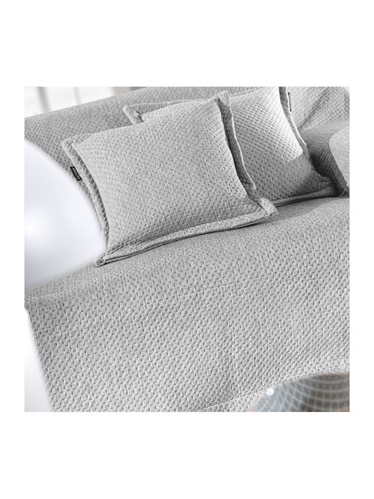 Guy Laroche Cooling Three-Seater Sofa Throw Velvet 170x300cm Silver