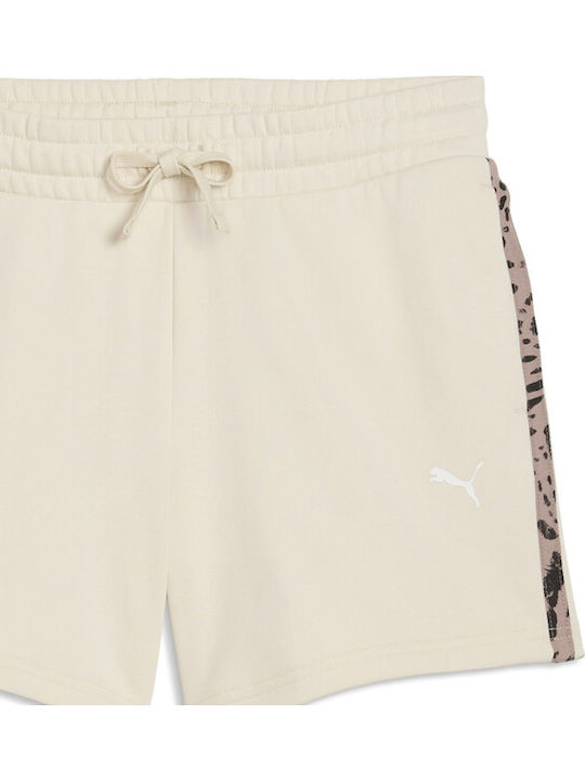 PUMA Ess Γυναικείο Αθλητικό Σορτς Μπεζ PUMA Ess Γυναικείο Αθλητικό Σορτς Μπεζ
