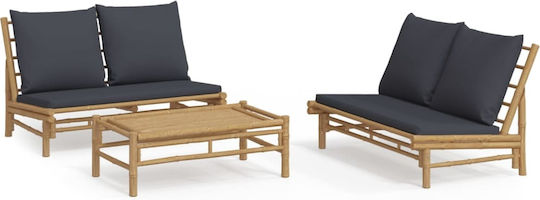 Garten- und Outdoor-Möbelsets Wohnzimmer Typsatz 3 Stück mit Kissen Garten- und Outdoor-Möbelsets Wohnzimmer Typsatz 3 Stück mit Kissen