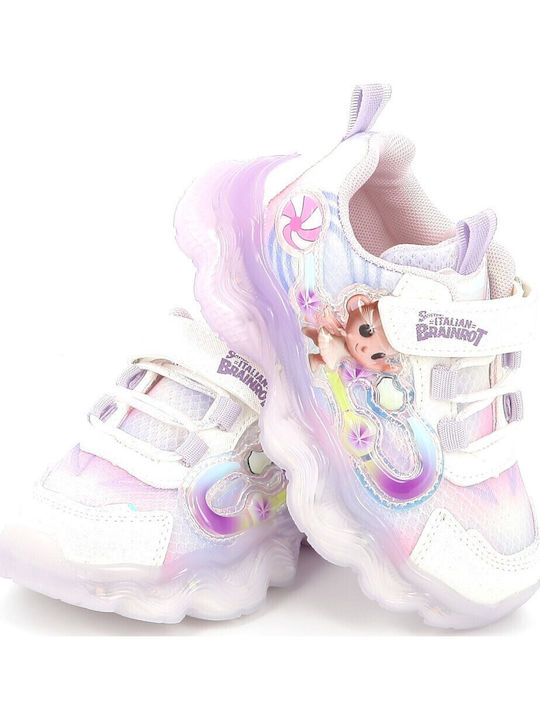 Bio Παιδικά Sneakers με Φωτάκια Πολύχρωμα