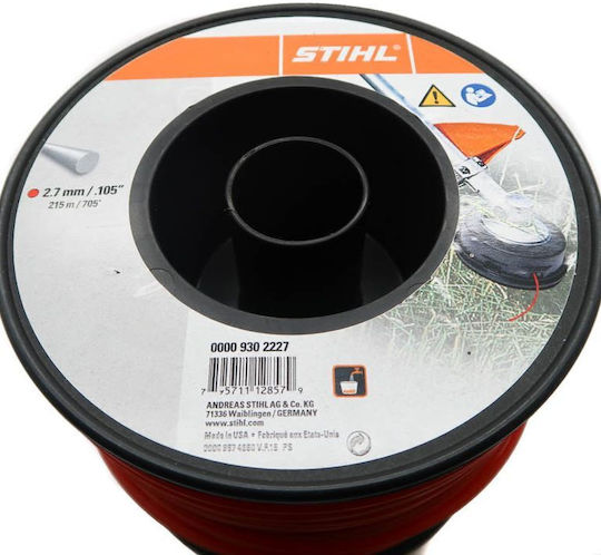 Stihl 00009302227 Round Trimmer Line Length 208m and Thickness 2.7mm