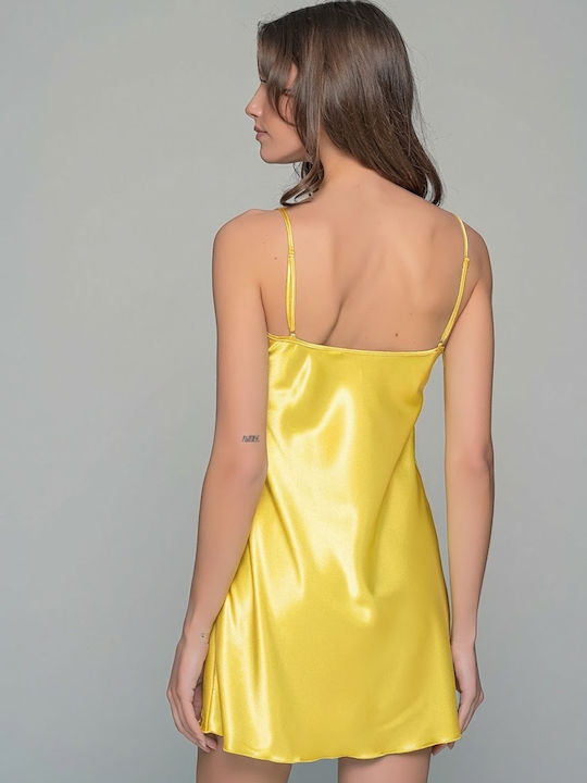 Milena by Paris Summer Women's Pyjama Set Yellow Set3392_5220-Yellow