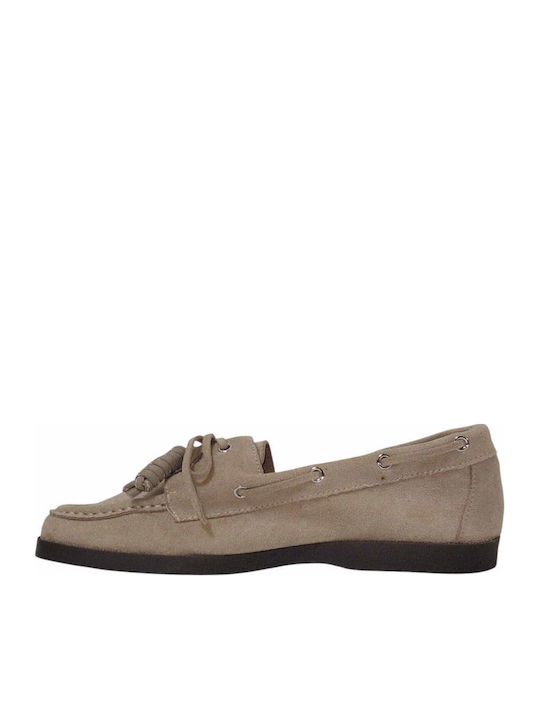 Women's Loafers in Khaki Colour