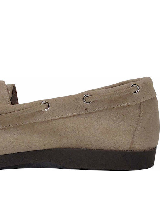 Women's Loafers in Khaki Colour