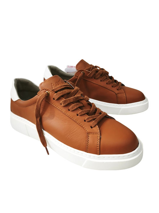 Herren Freizeitschuhe Anatomisch Leder Tabak Braun