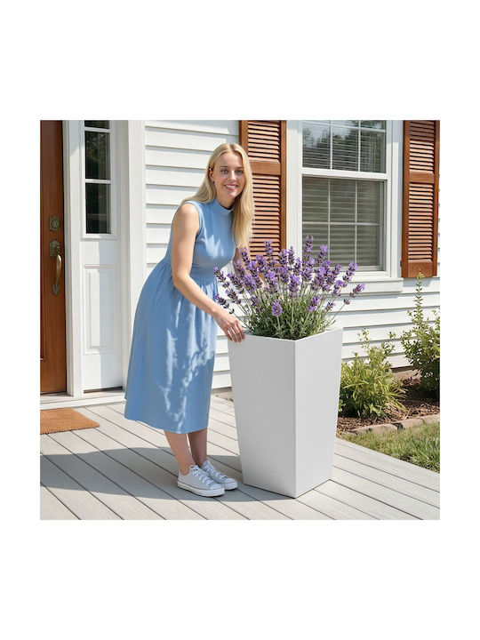 Vevor Set of 2 White Plastic Planter Boxes