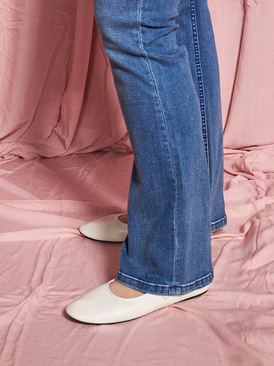 Pantalon Blugi Damă High Rise Cu Pantaloni Evazați Fit Bootcut