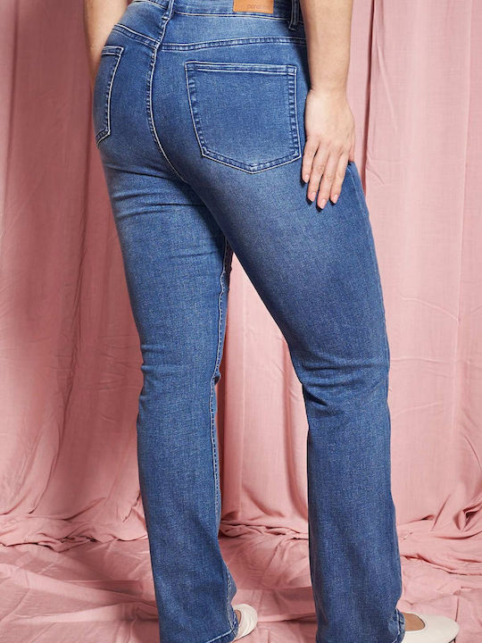 Pantalon Blugi Damă High Rise Cu Pantaloni Evazați Fit Bootcut
