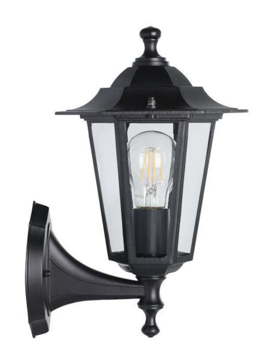 Eglo Laterna Wall-Mounted Outdoor Lantern E27 IP33 16.5x32x32εκ.
