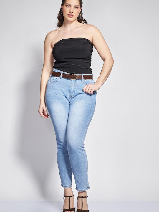 Pantalon Blugi Damă High Rise Fit Mama