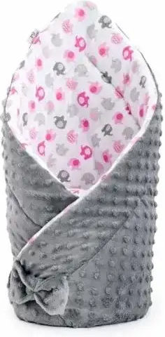 Bocioland Babydecke Wickeltücher für Kinderzimmer Baumwolle Graue 80x80cm
