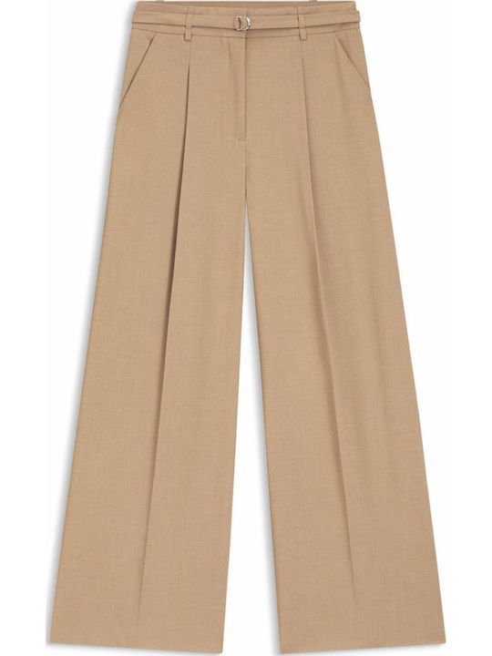 Women's Fabric Trousers Brown