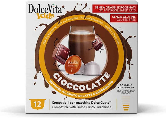 Dolce Vita Schokoladen Kaffee- und Getränkekapseln Kompatibel mit Nespresso 96 Stück