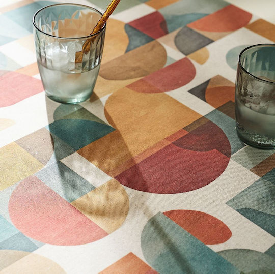 Gofis Home Τραπεζομάντηλο Edeline 387 Ασημί 135x135εκ.