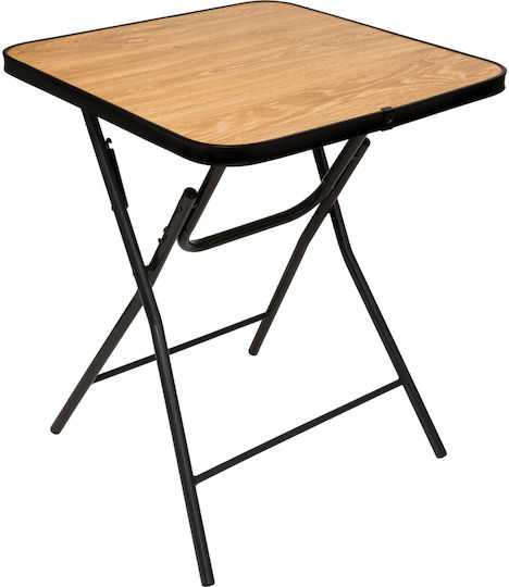 Flexy Kitchen Table Collapsible Metal Black 60x60x75cm