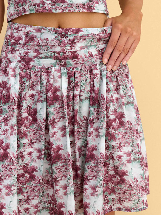 Mini Cloche Floral Multicolour Skirt