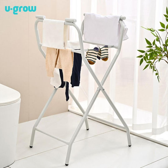 U-Grow Μπανιέρα Μωρού με Βάση με Θερμόμετρο Λευκή