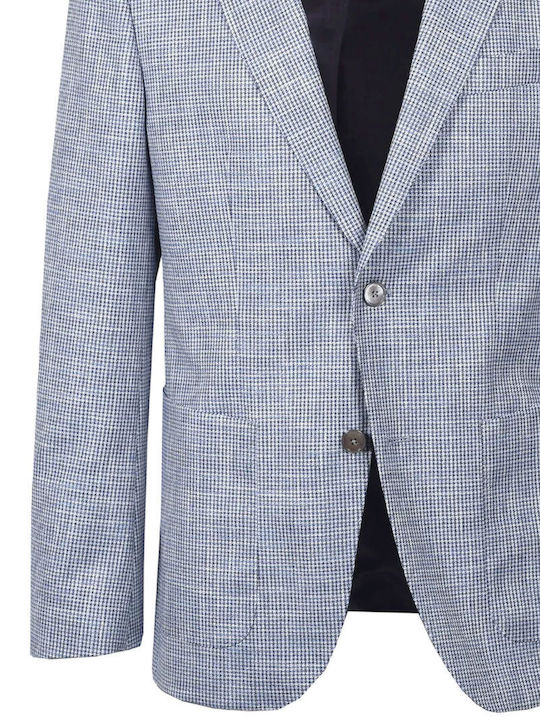 Men’s Suit Jacket with Regular Fit Light Blue