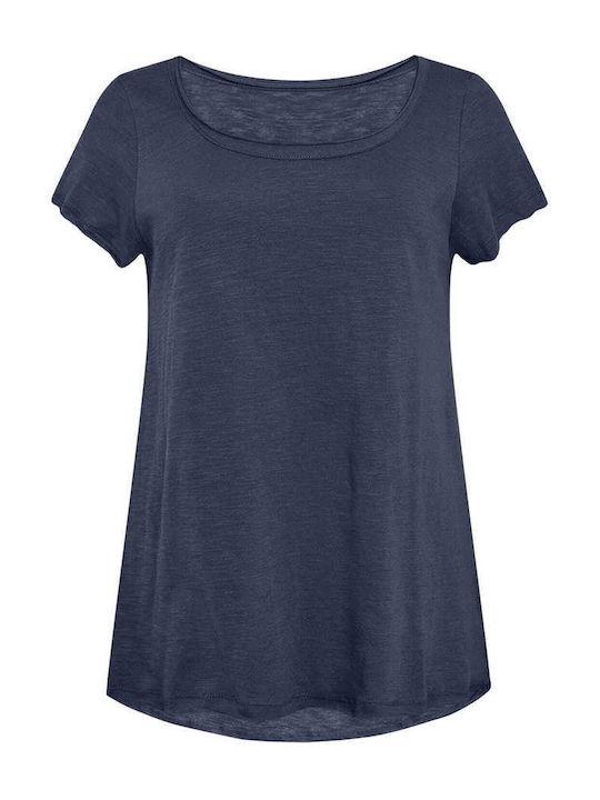 Celestino T-Shirt Kurzes Ärmel Locker Fit Dunkelblau
