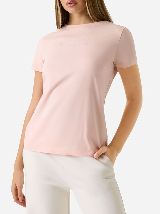 Guess Damen T-Shirt Hellrosa