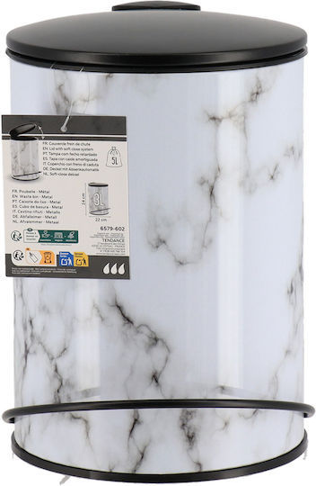 Metallischer Badezimmer Behälter Soft Close 3lt Schwarz
