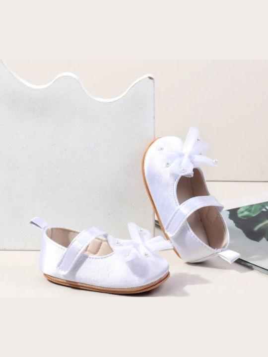Childrenland Baby Soft-Sole Ballet Pumps White
