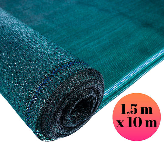 Δίχτυ Σκίασης Πράσινο σε Ρολό 1.5x10m 140gr/m²
