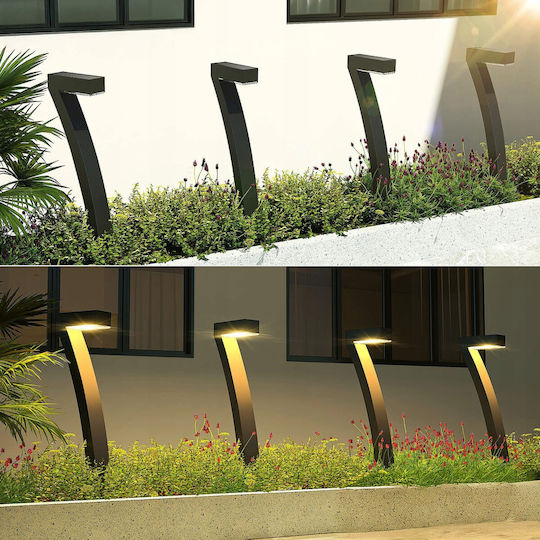 Set 4 Lampi Solare cu Lumină Albă Caldă 45x11x4cm