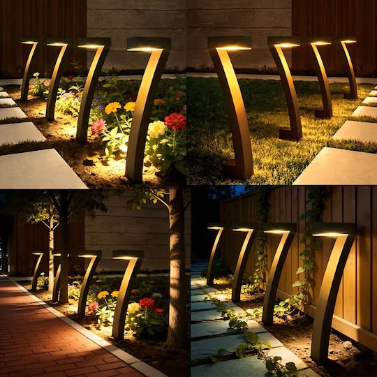 Set 4 Lampi Solare cu Lumină Albă Caldă 45x11x4cm