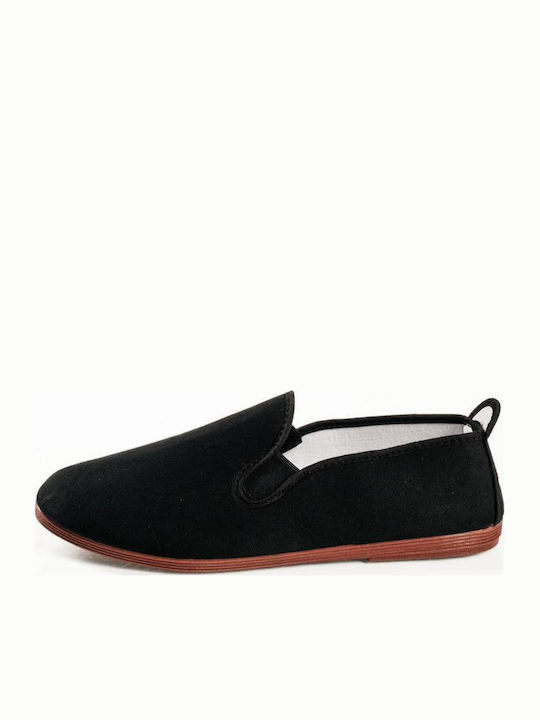 Slip-On-uri Pentru Bărbați Din Material Negru -55-mayro