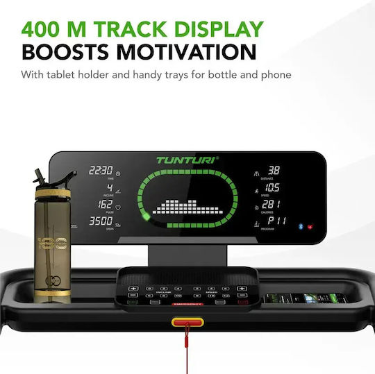 Tunturi Cardio 3.5hp Ηλεκτρικός Αναδιπλούμενος Διάδρομος Γυμναστικής για Χρήστη έως 130kg