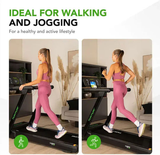 Tunturi Cardio 3.5hp Ηλεκτρικός Αναδιπλούμενος Διάδρομος Γυμναστικής για Χρήστη έως 130kg