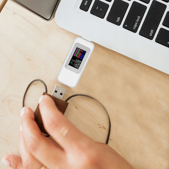Zola Tester Digital Usb Volmetru Ampermetru 4-30v 0-5.1 A Metru Încărcare Ecran Lcd Alb