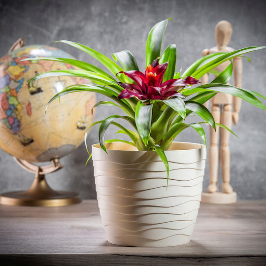 Kadax Kadax Kunststoff-Blumentopf Creme 19x19cm