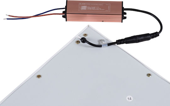 GloboStar Paneleti Recessed LED Panel 48W with Natural White Light 4500K 2pcs