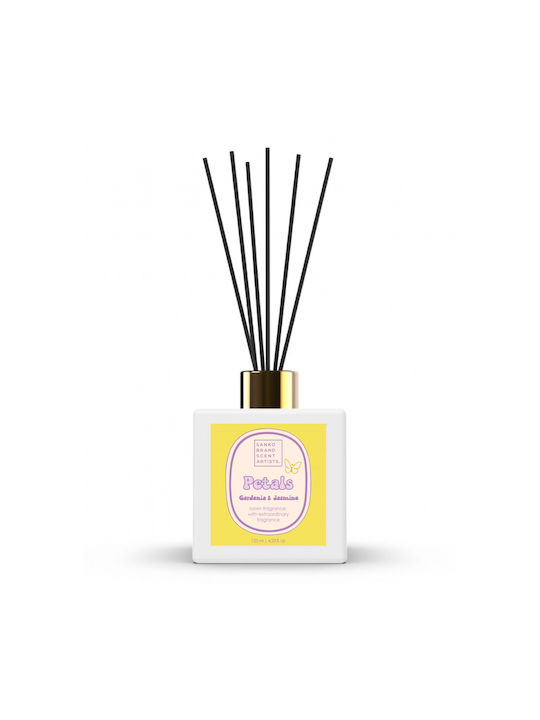 Sanko Promo Petals Gardenia & Jasmine Home Fragrance Sticks 125ml & Fabric & Home Fragrance 250ml & Auto Diffuser Car & Wardrobe & Drawer Fragrance